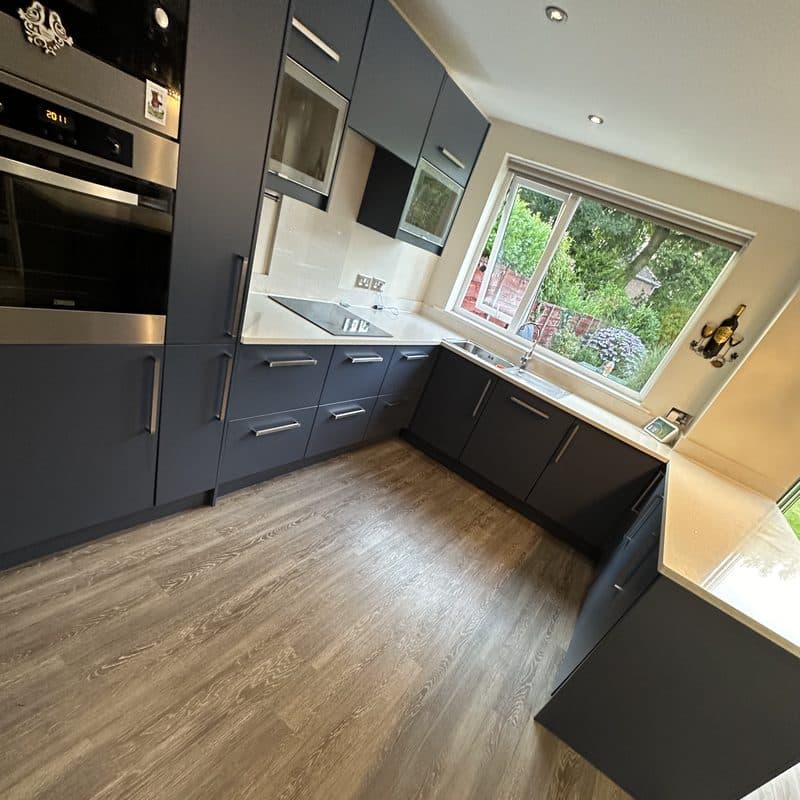 Resprayed kitchen in Urmston
