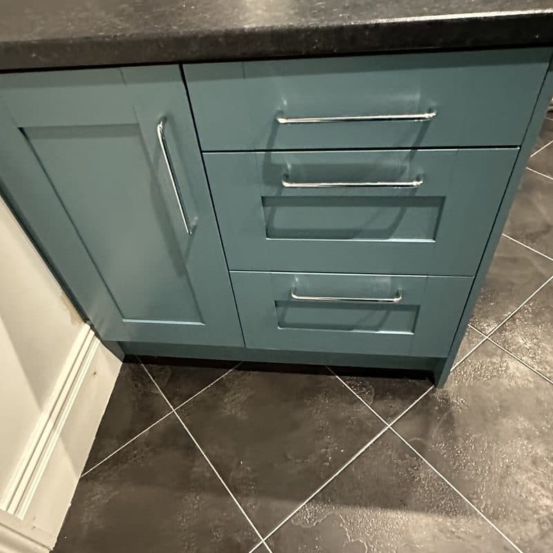 The same Rochdale drawer unit after its respray